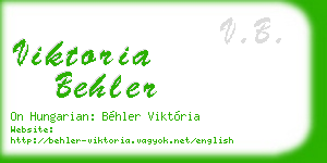 viktoria behler business card